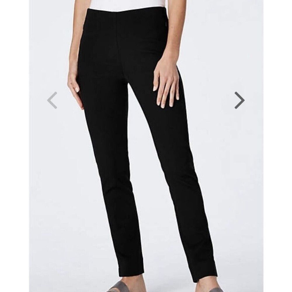 J Jill Ponte Slim‎ leg Pants Women LP NWOT Elastic waist Stretch Viscose Pull on